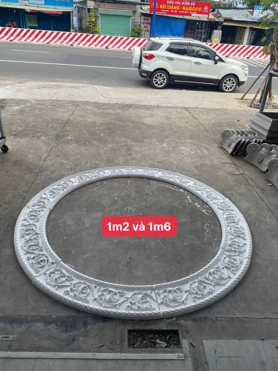 Viền Mâm Trần Thạch Cao Hoa Văn Cổ Điển Đường Kính 1.2m & 1.6m