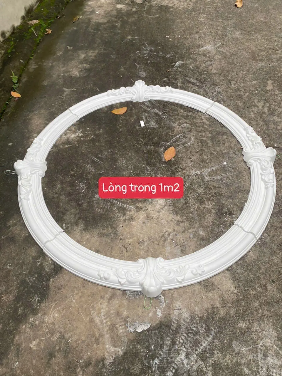 Viền Mâm Trần Thạch Cao Hoa Văn Cổ Điển Lòng Trong 1.2m