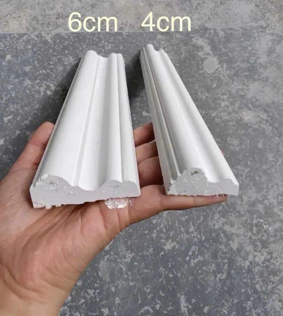 Phào Chỉ Thạch Cao Trơn Bản 4cm Và 6cm