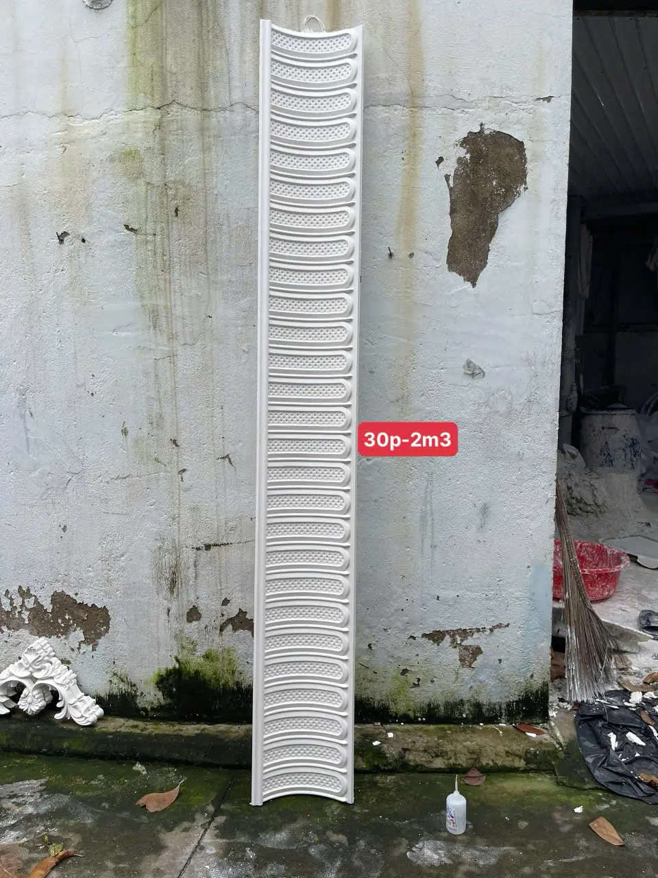 Phào Chỉ Thạch Cao Hoa Văn Cong 2m3 x 30cm