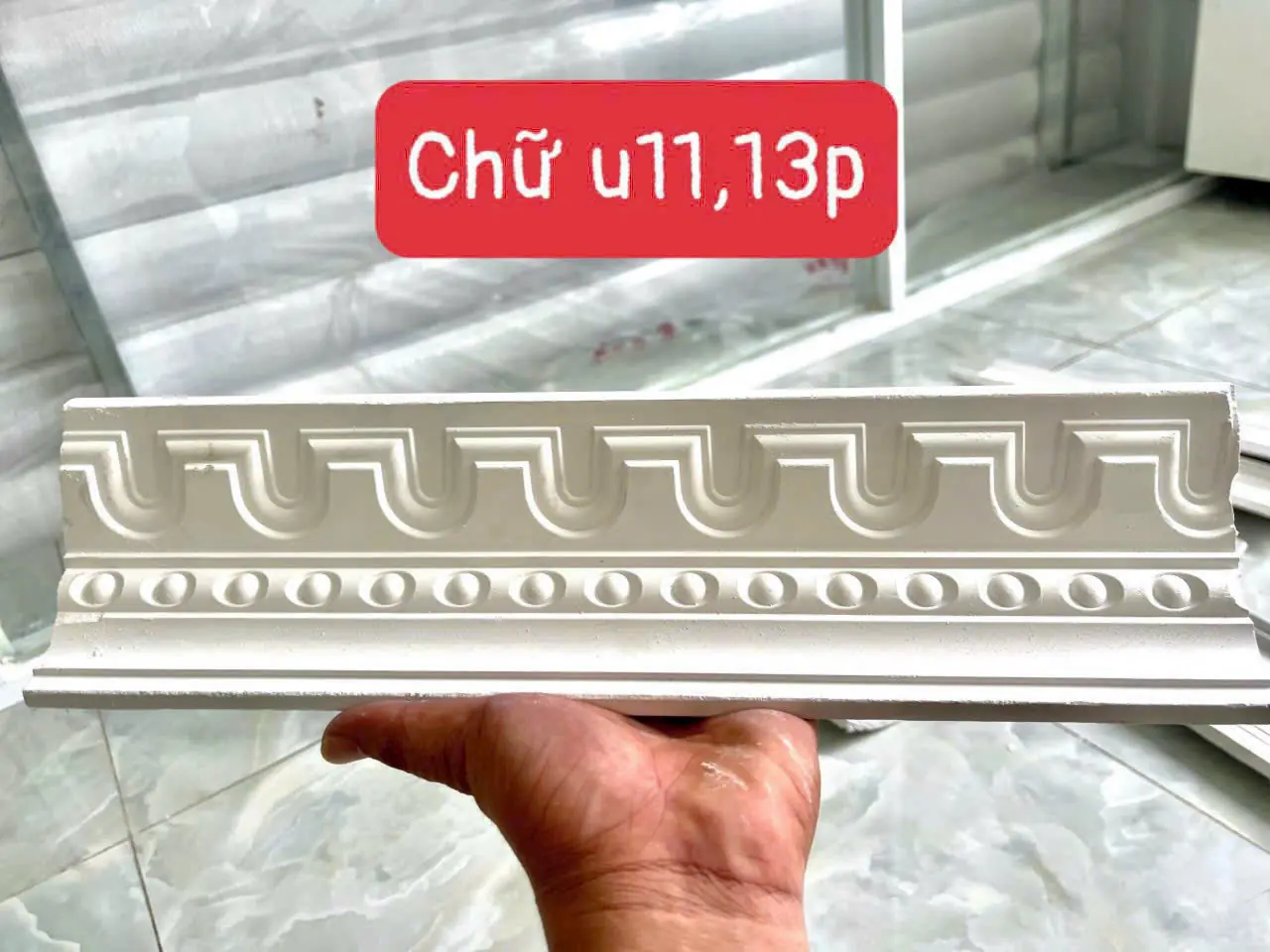 Phào Chữ U Thạch Cao 11P, 13P