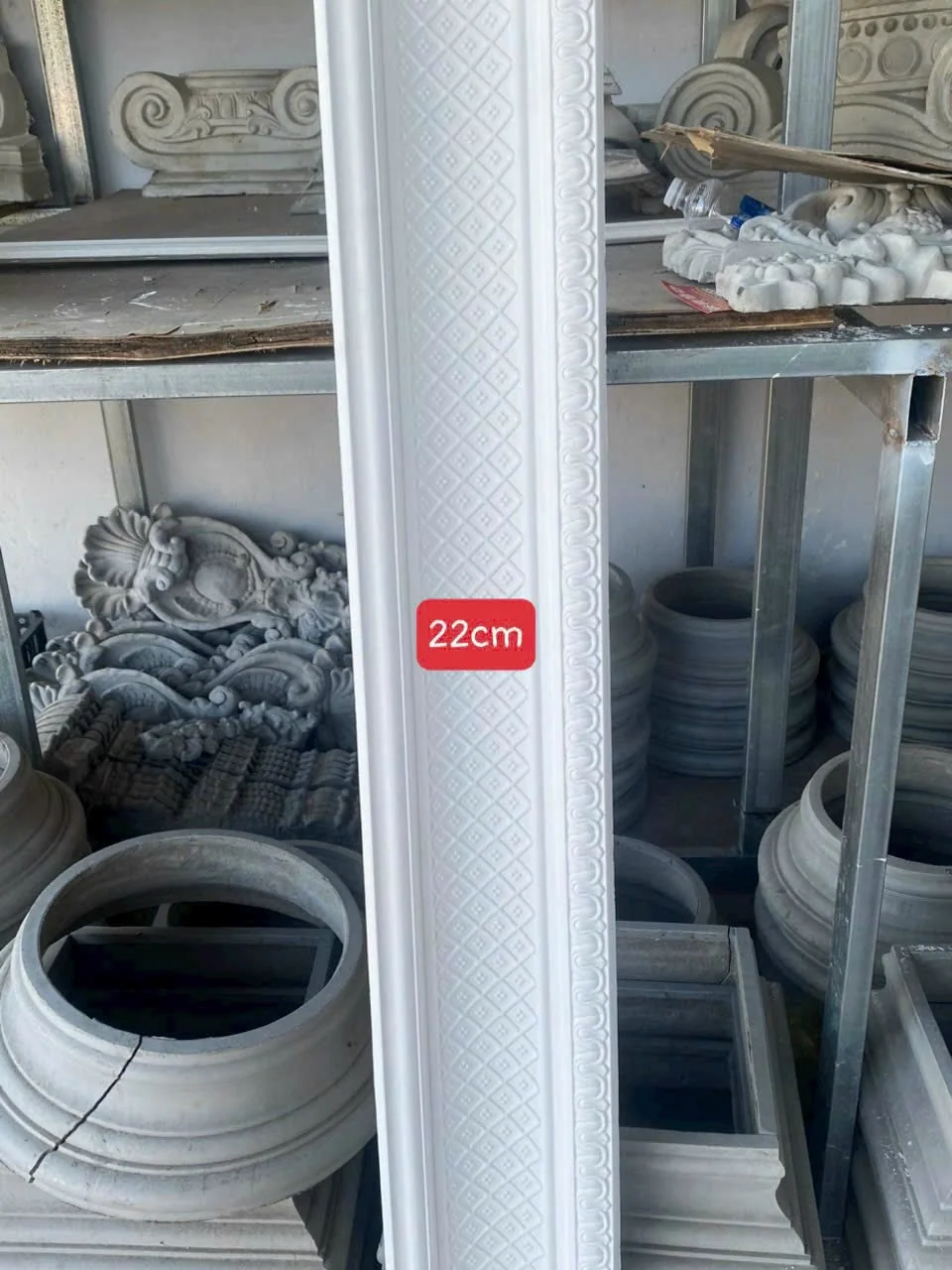 Phào Chỉ Thạch Cao Hoa Văn 22cm – Mẫu Phào Trang Trí Nội Thất Cao Cấp
