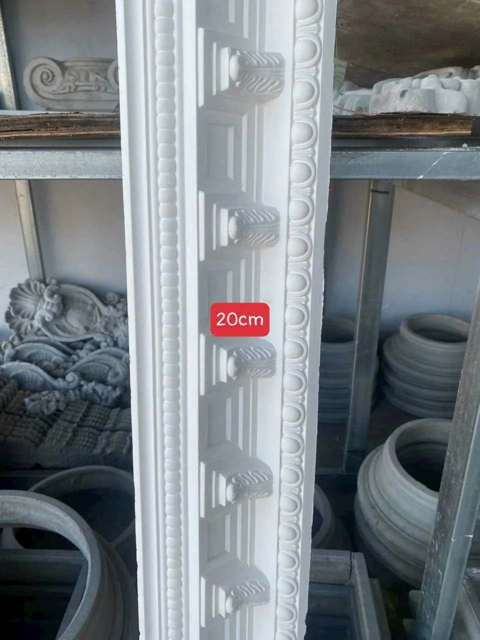 Phào Chỉ Thạch Cao Hoa Văn 20cm – Mẫu Phào Trang Trí Tân Cổ Điển Cao Cấp